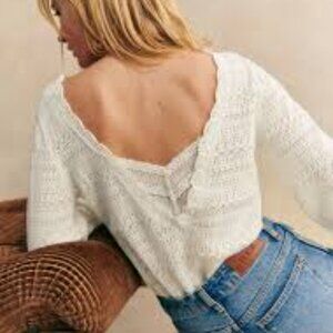 Sezane Brandy Jumper Ecru size M